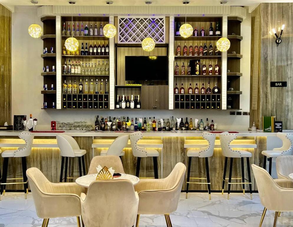 Hotel bar and VIP lounge at Base Ethiopia International Hotel